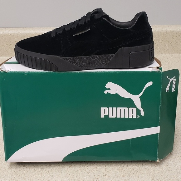 PUMA Cali Black Velvet Sneakers Boutique PUMA Cali Black Velvet Sneakers Boutique
